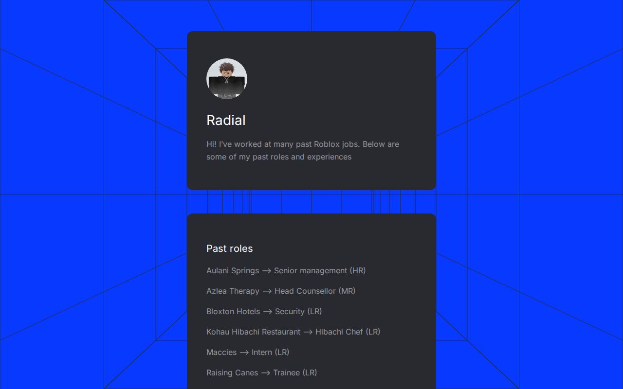 Carrd profile picture for @radial
